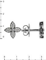 Серьги из белого золота c бриллиантами