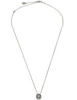 Колье из белого золота c бриллиантами и лазуритом