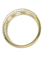 Кольцо из лимонного золота c бриллиантами