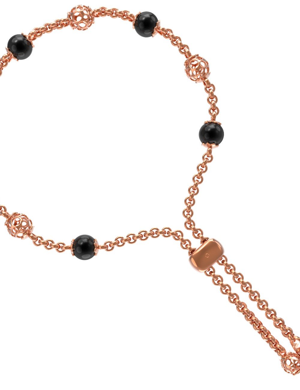 Браслет из золота c ониксом