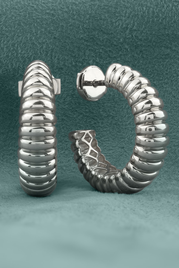 Серьги из белого золота 585 пробы