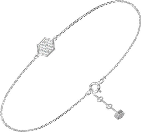 Браслет из белого золота c бриллиантами