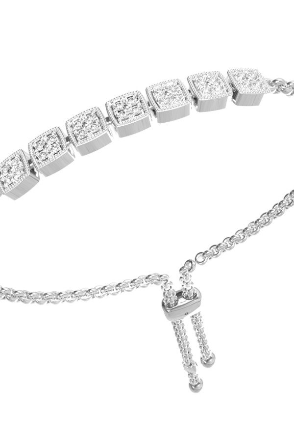 Браслет из белого золота c бриллиантами