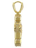 Крест из лимонного золота c бивнем мамонта