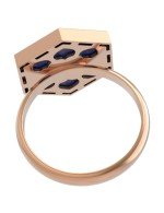 Кольцо из золота c лазуритом