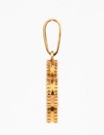 Подвеска из золота c малахитом