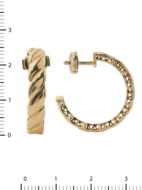 Серьги из красного золота 585 пробы