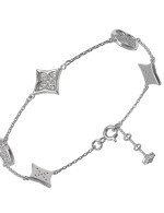 Браслет из белого золота c бриллиантами