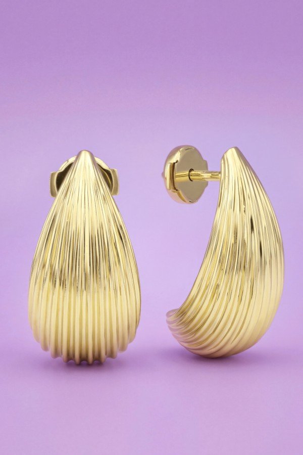 Серьги из лимонного золота 585 пробы