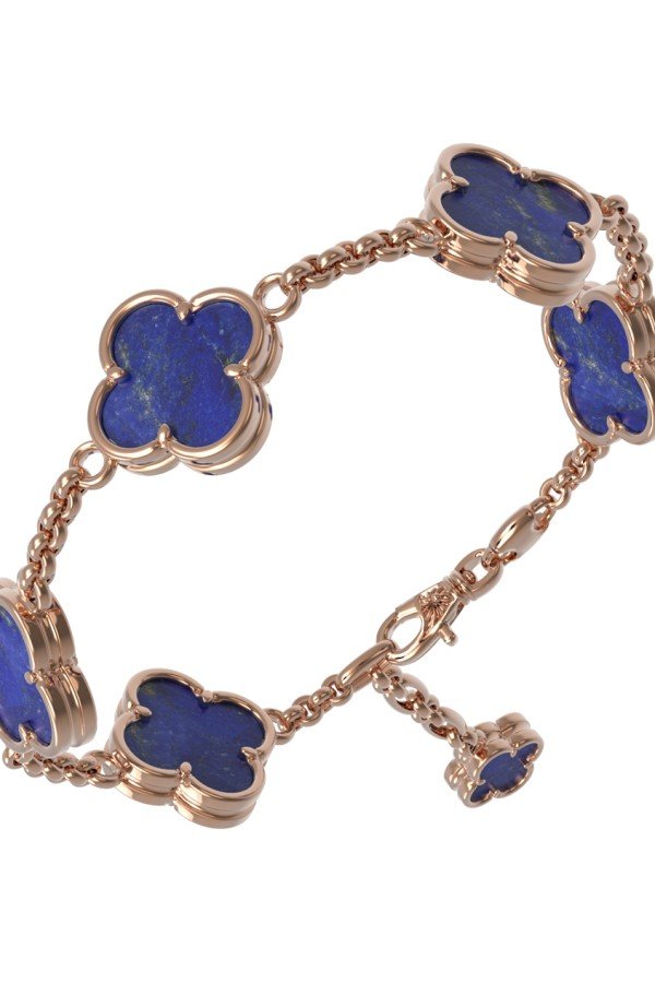 Браслет из золота c лазуритом