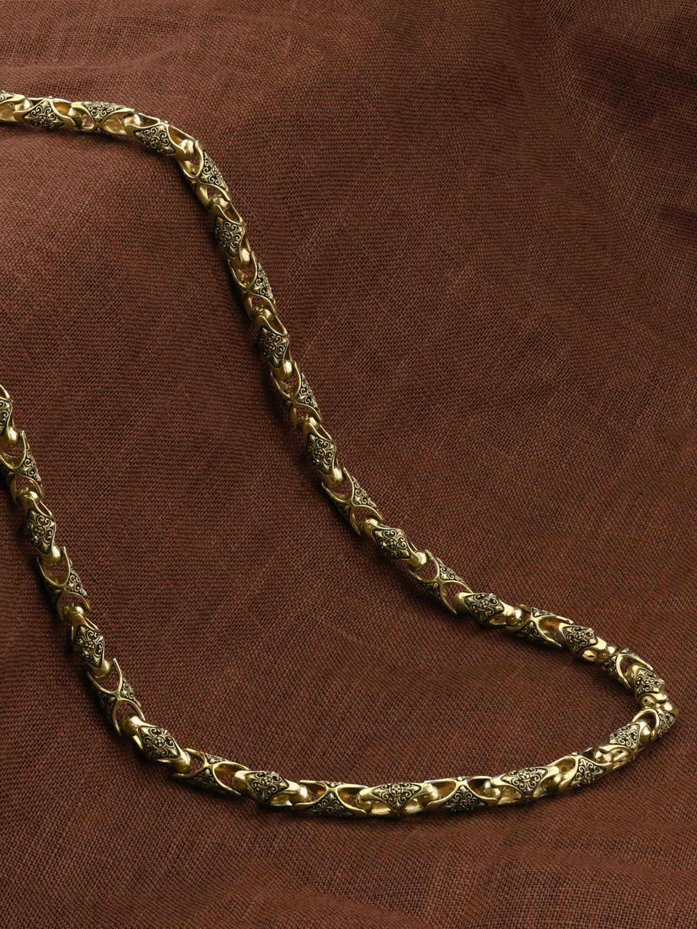 Цепь из лимонного золота 585 пробы