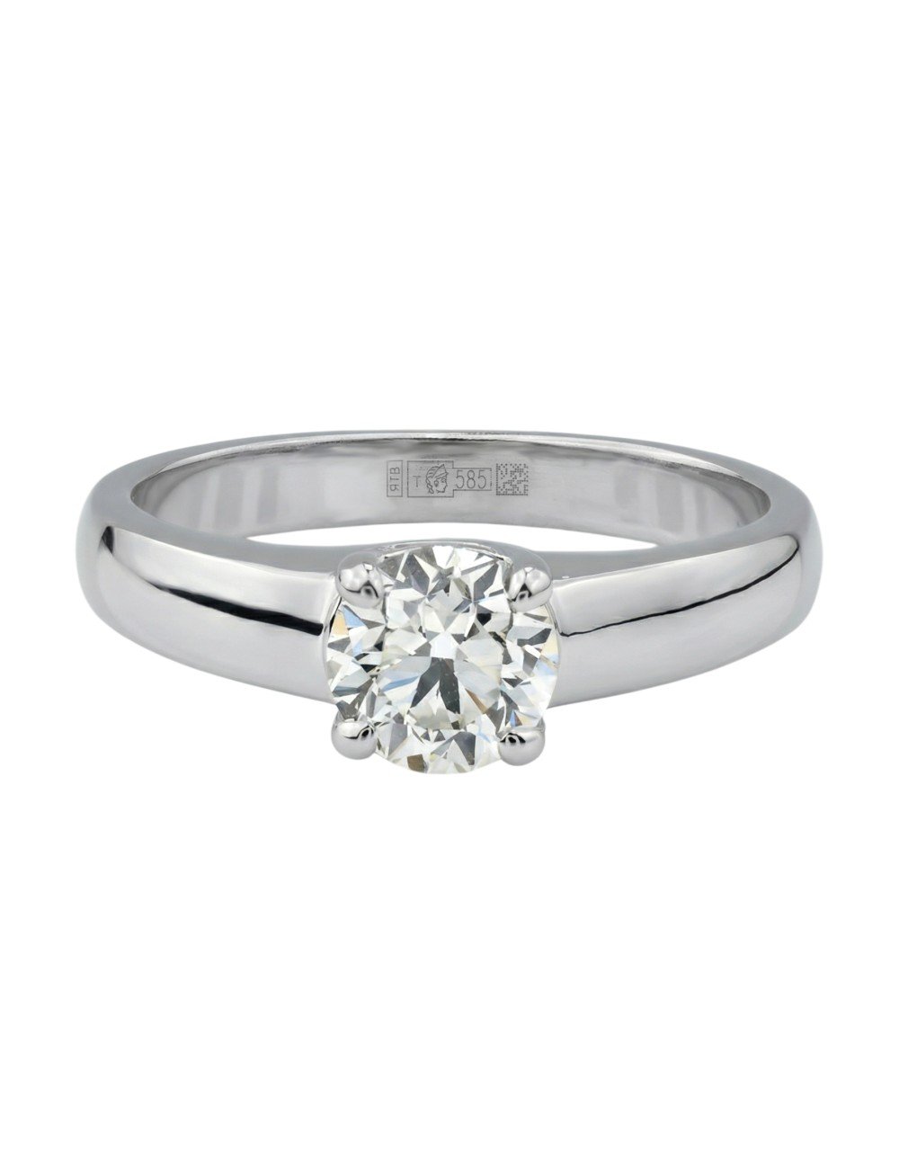 Кольцо из белого золота c бриллиантами