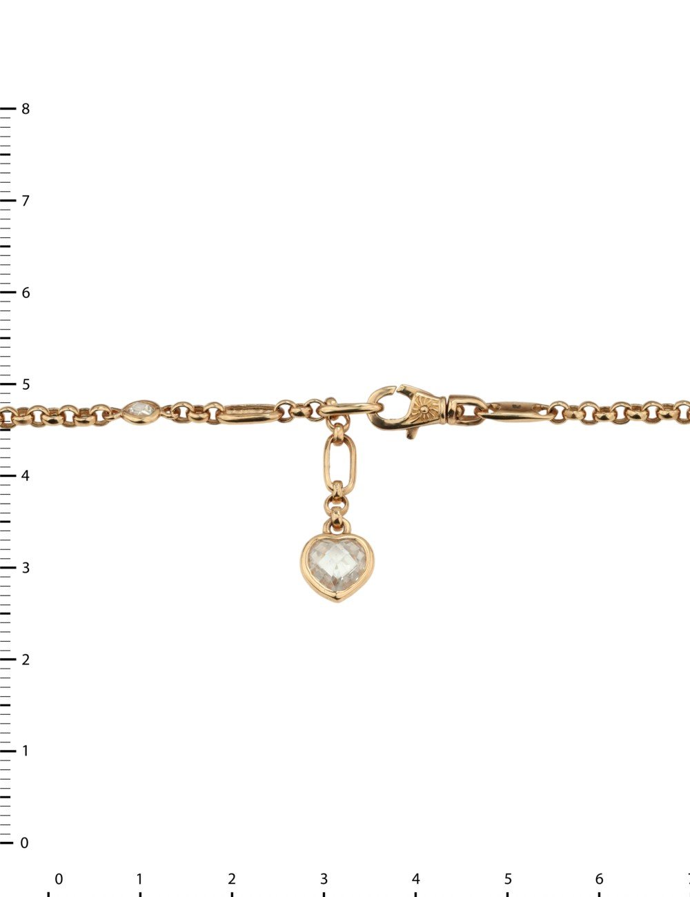 Браслет из золота c фианитом