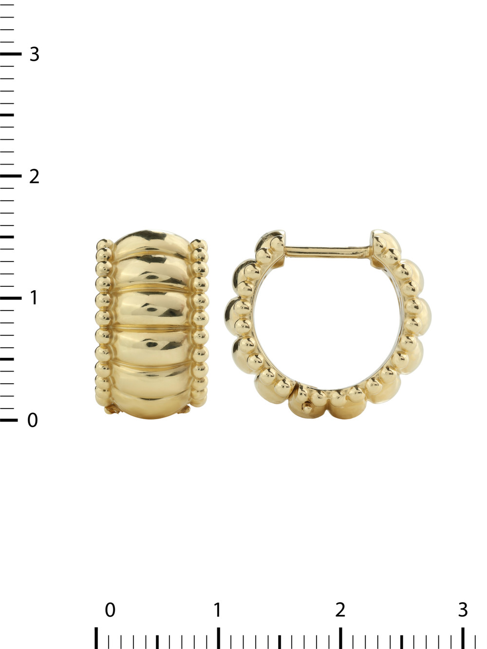 Серьги из лимонного золота 585 пробы