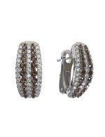 Серьги из белого золота c бриллиантами