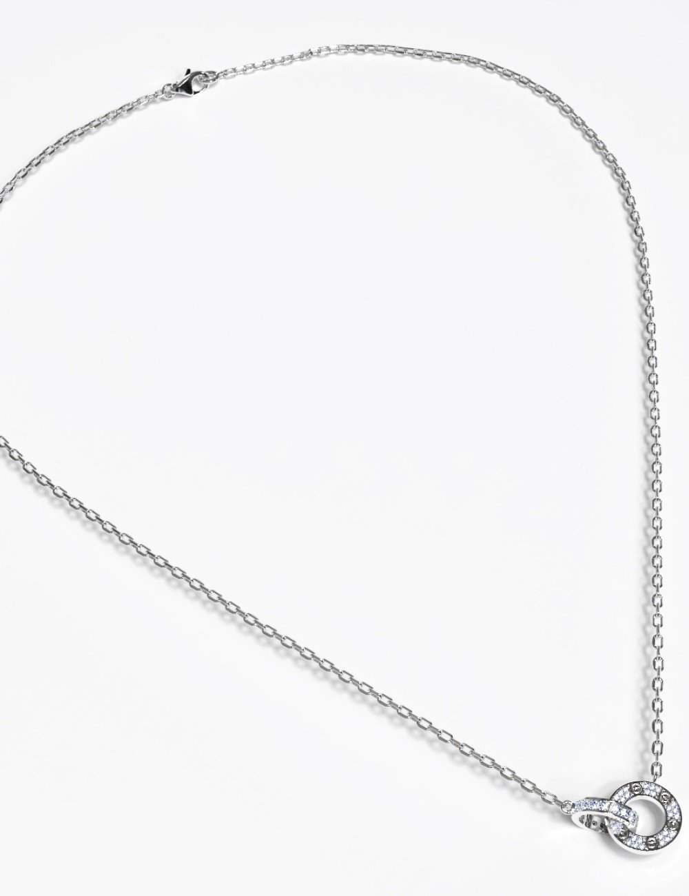 Колье из белого золота c бриллиантами