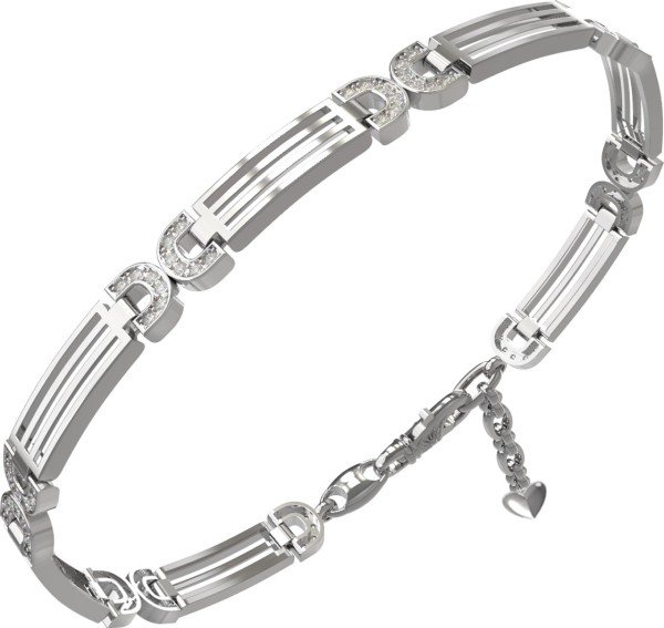 Браслет из белого золота c бриллиантами