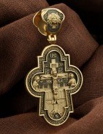 Крест из лимонного золота