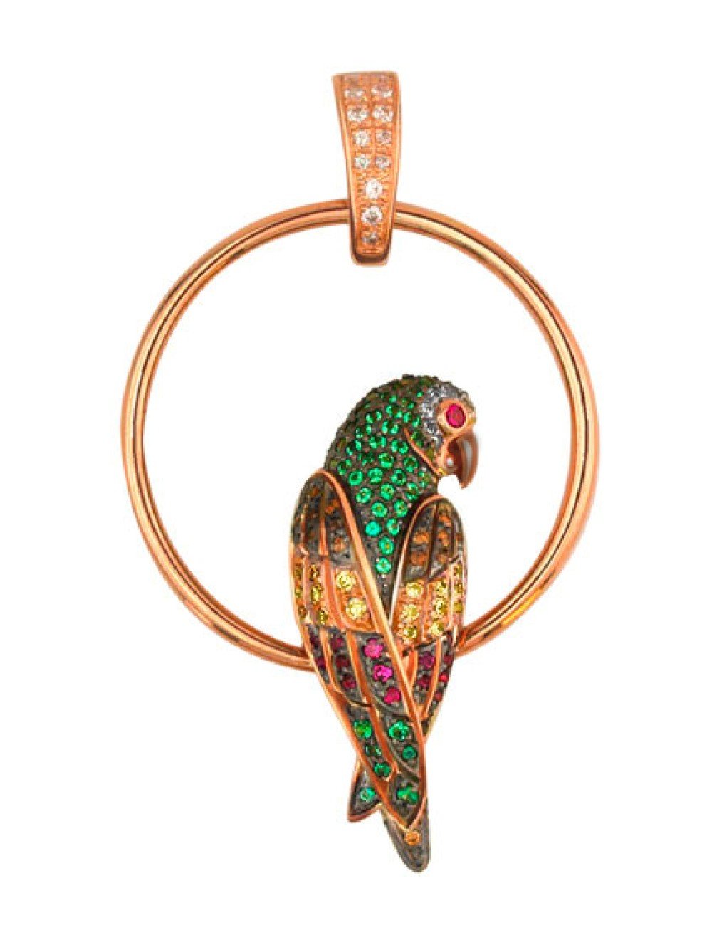 Подвеска из золота c фианитом