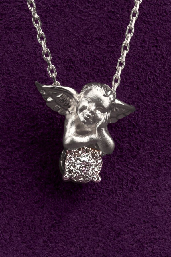 Колье из белого золота c бриллиантами