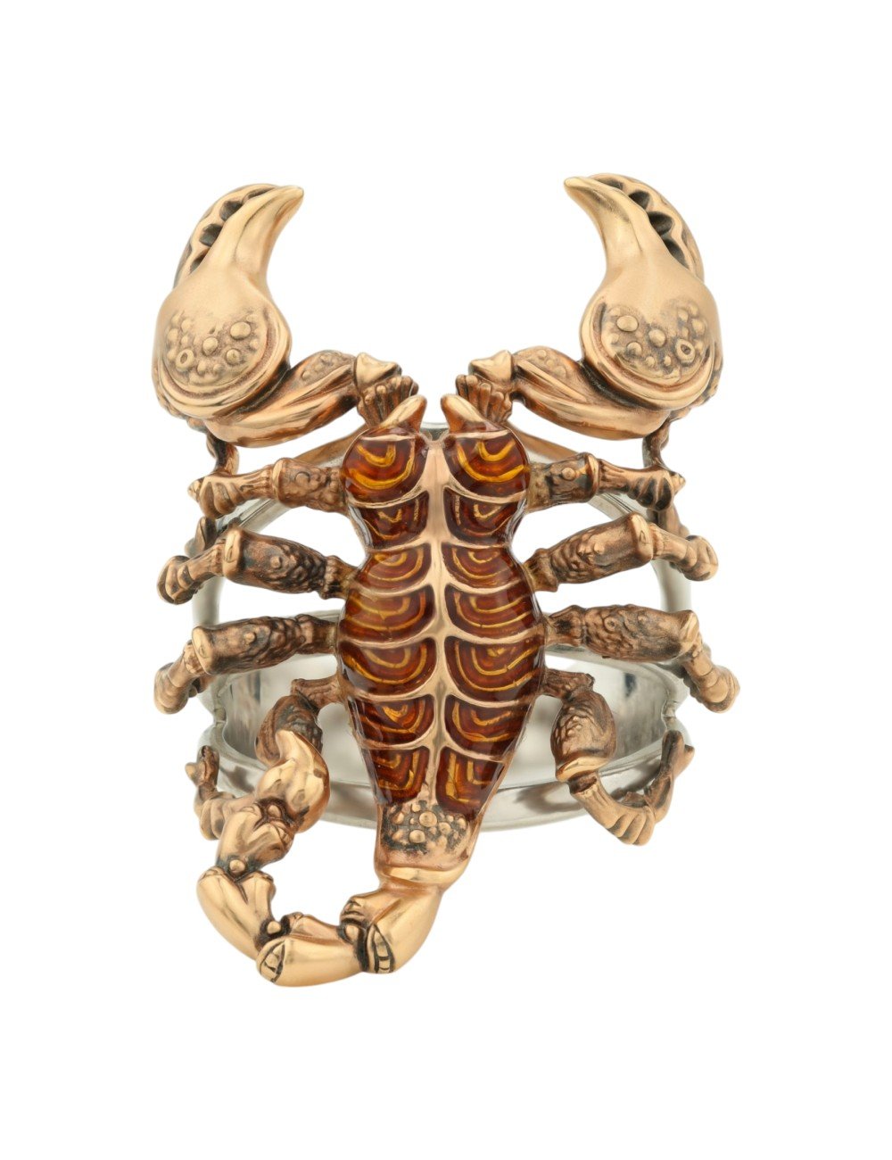 Кольцо из золота c эмалью