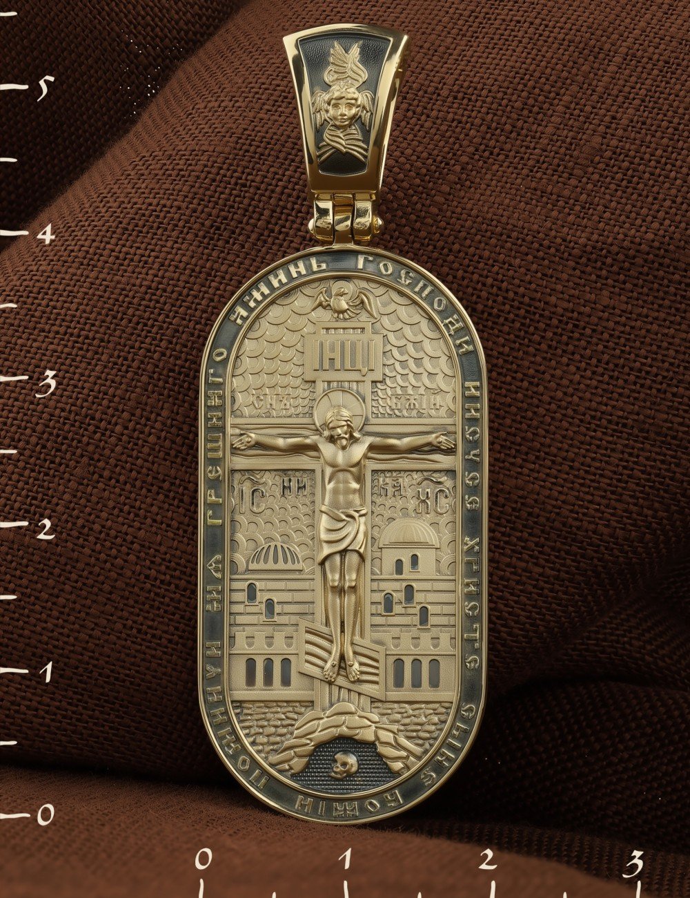 Образок из лимонного золота