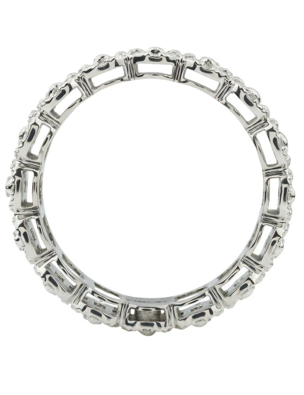 Кольцо из белого золота c бриллиантами