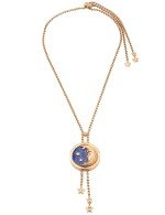 Колье из золота c бирюзой и лазуритом