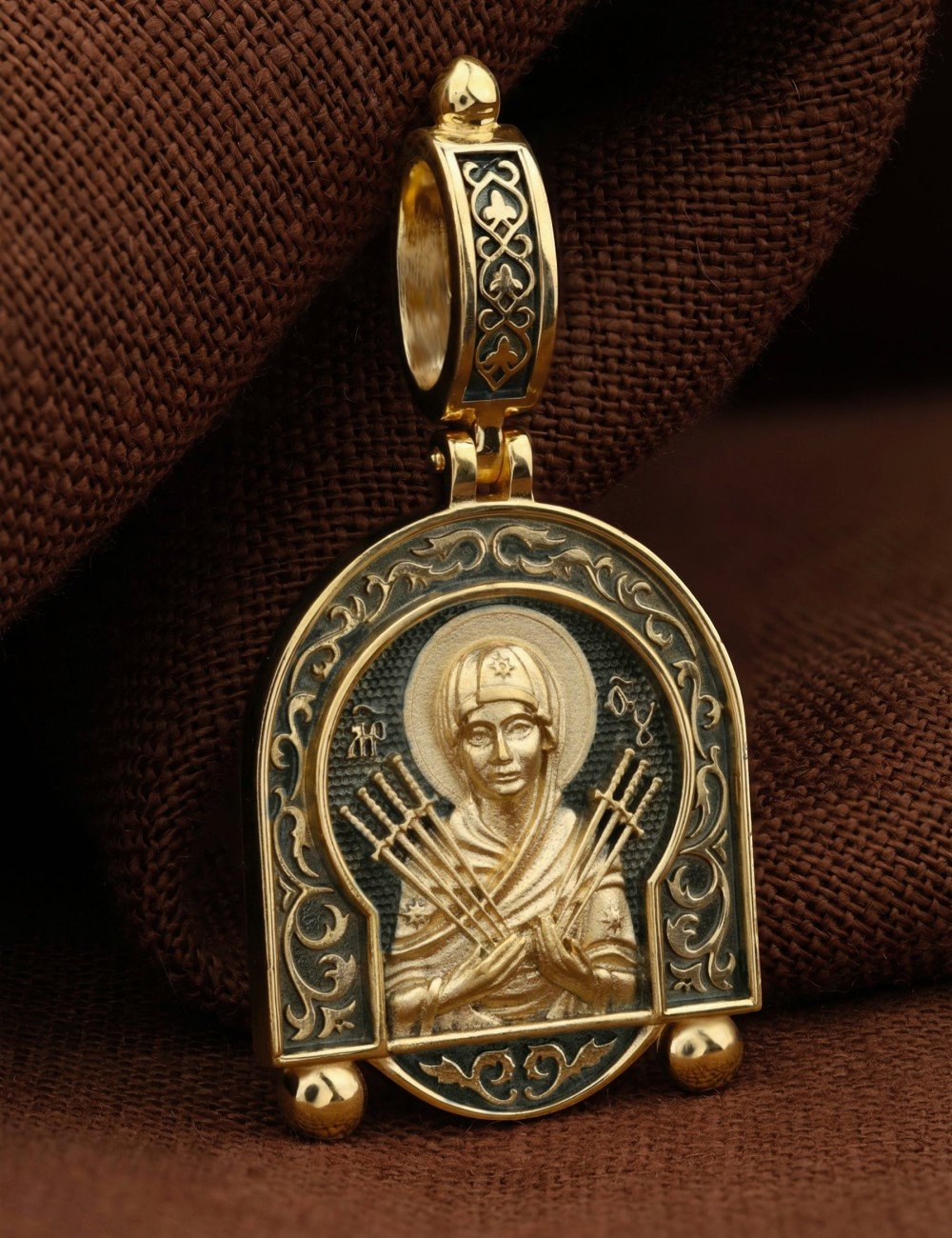 Образок из лимонного золота