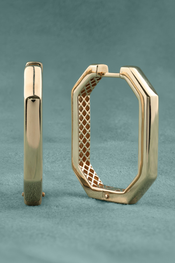 Серьги из красного золота 585 пробы