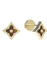 Серьги из лимонного золота c тигровым глазом