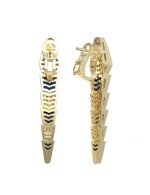 Серьги из лимонного золота c бриллиантами и лазуритом