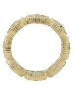 Кольцо из лимонного золота c бриллиантами, ониксом и перламутром