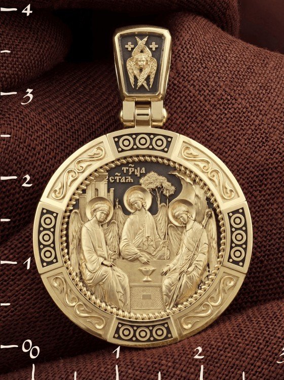 Образок из лимонного золота