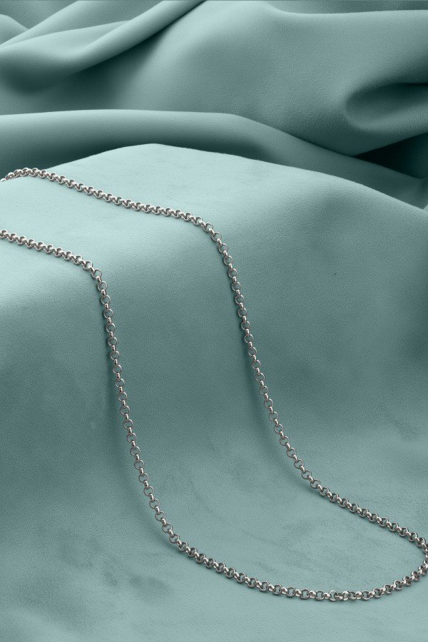 Цепь из белого золота