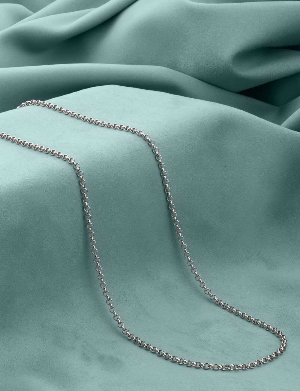 Цепь из белого золота