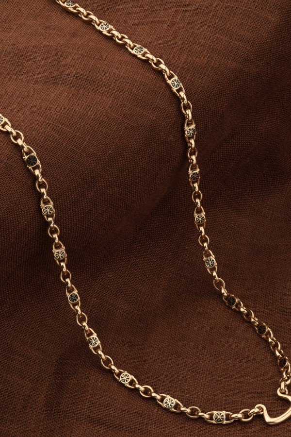 Цепь из золота c эмалью