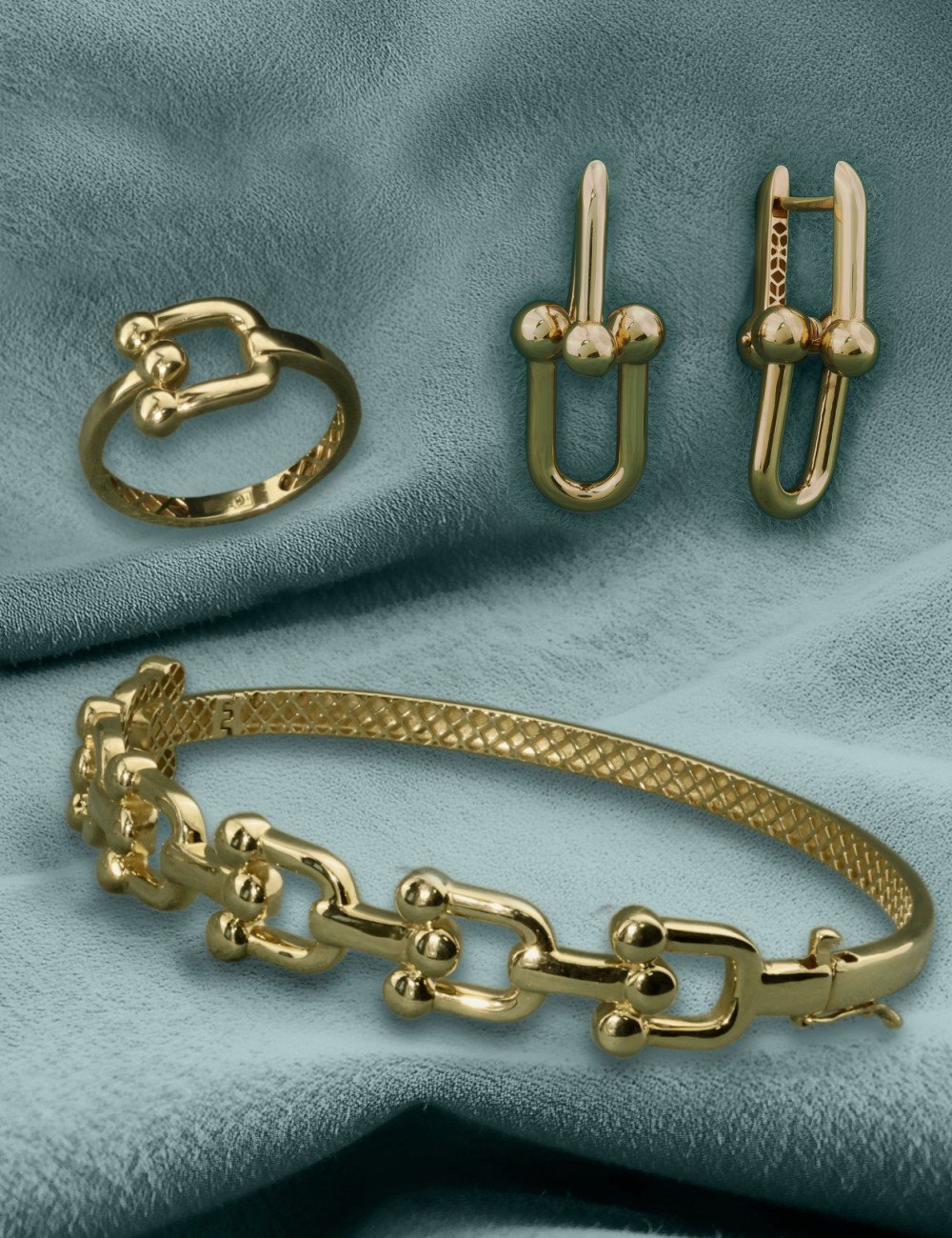 Серьги из лимонного золота