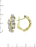 Серьги из лимонного золота c бриллиантами