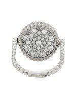 Кольцо из белого золота c бриллиантами