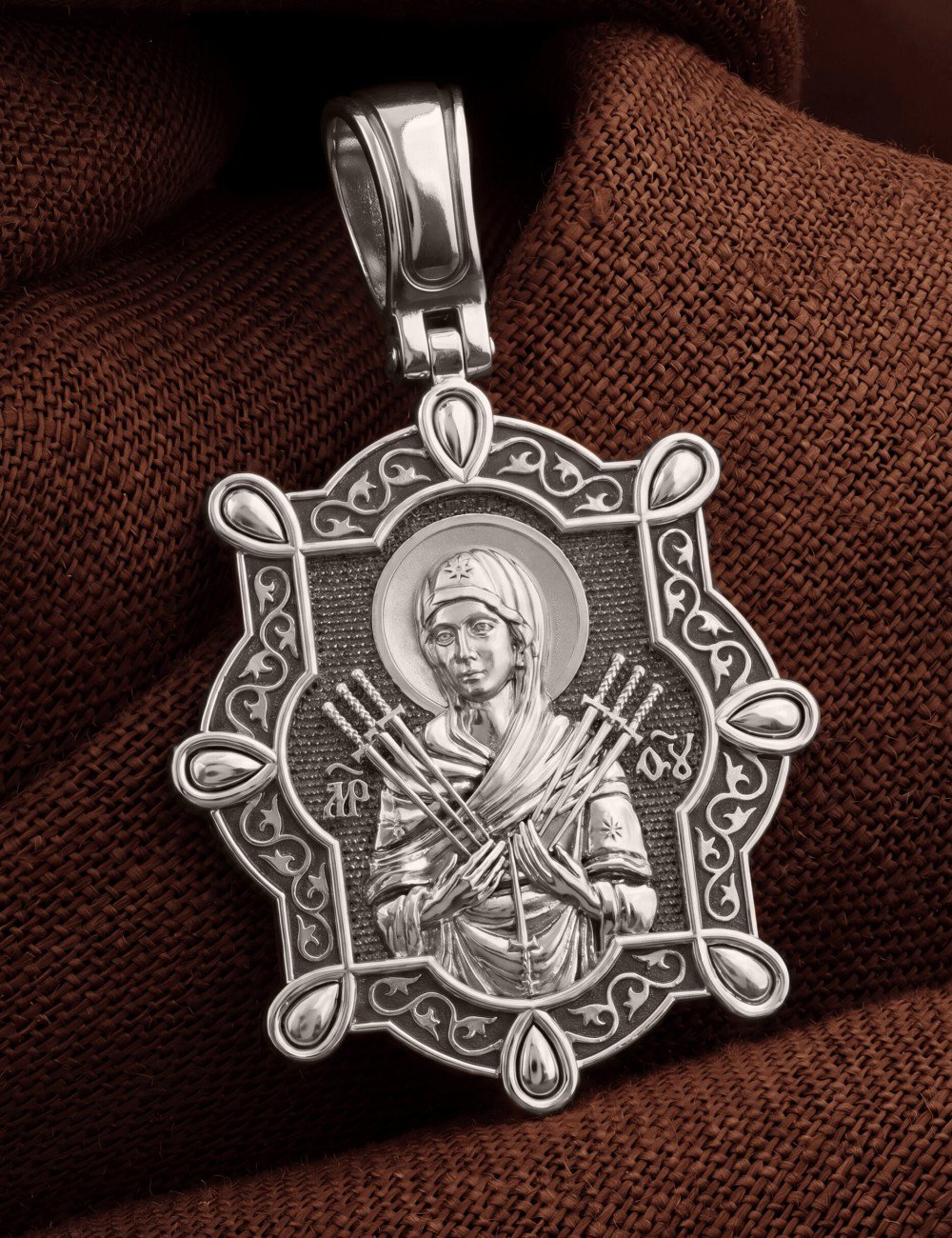 Образок из белого золота