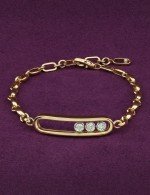 Браслет из лимонного золота c бриллиантами