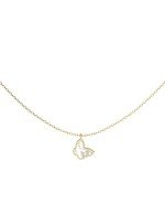 Колье из лимонного золота c перламутром