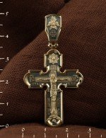 Крест из лимонного золота