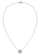 Колье из белого золота c перламутром