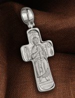 Крест из белого золота