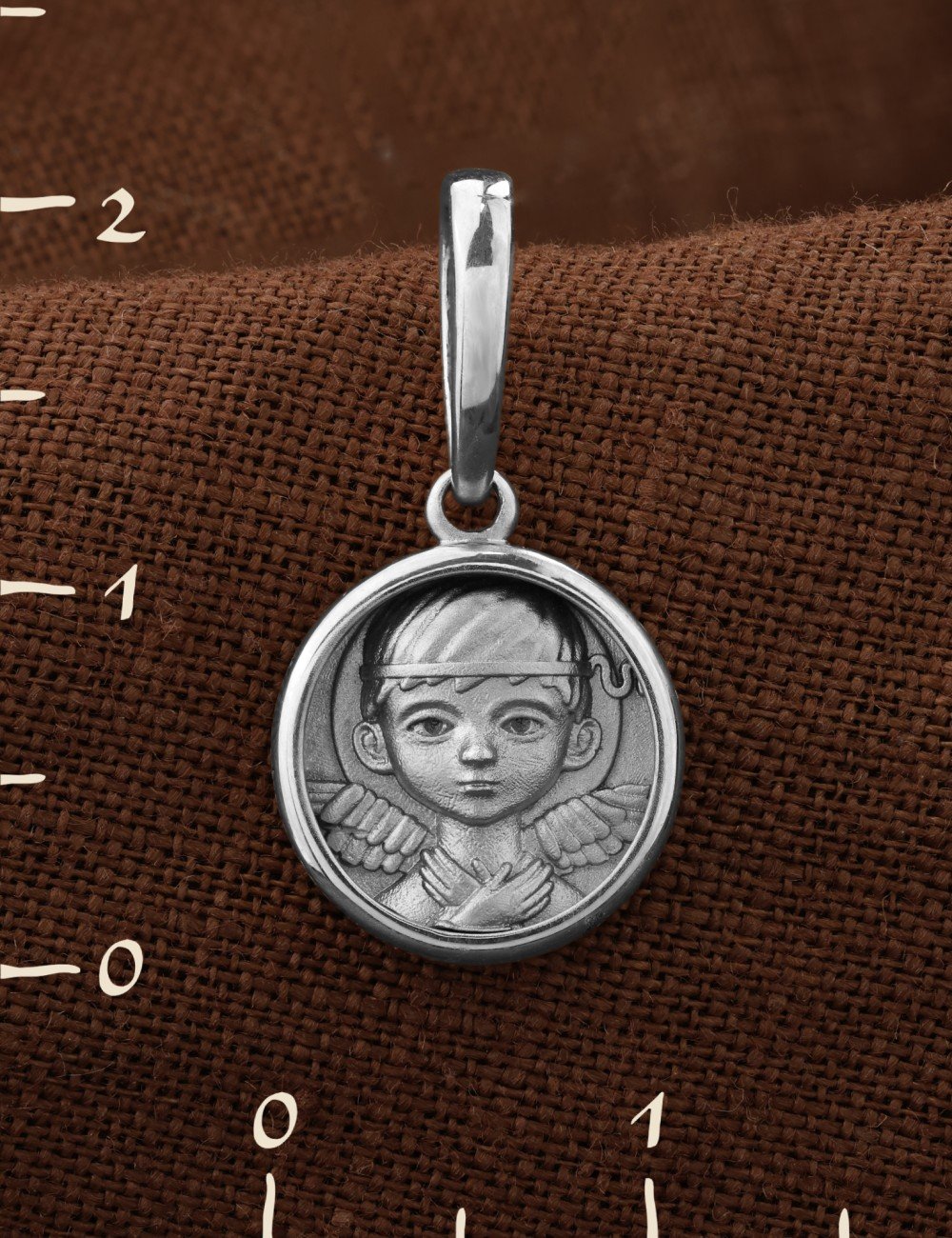 Образок из белого золота