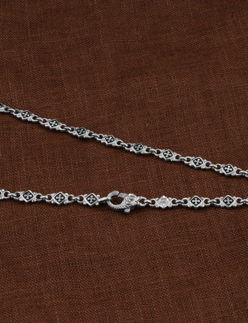 Цепь из белого золота