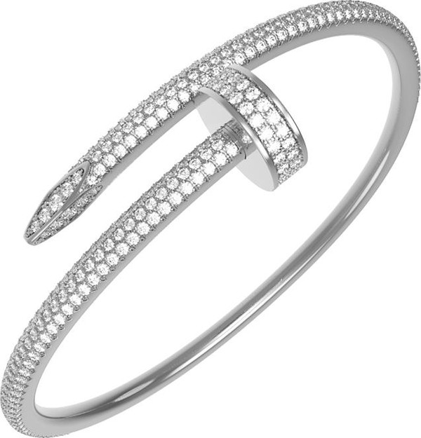 Браслет из белого золота 585 пробы c бриллиантами