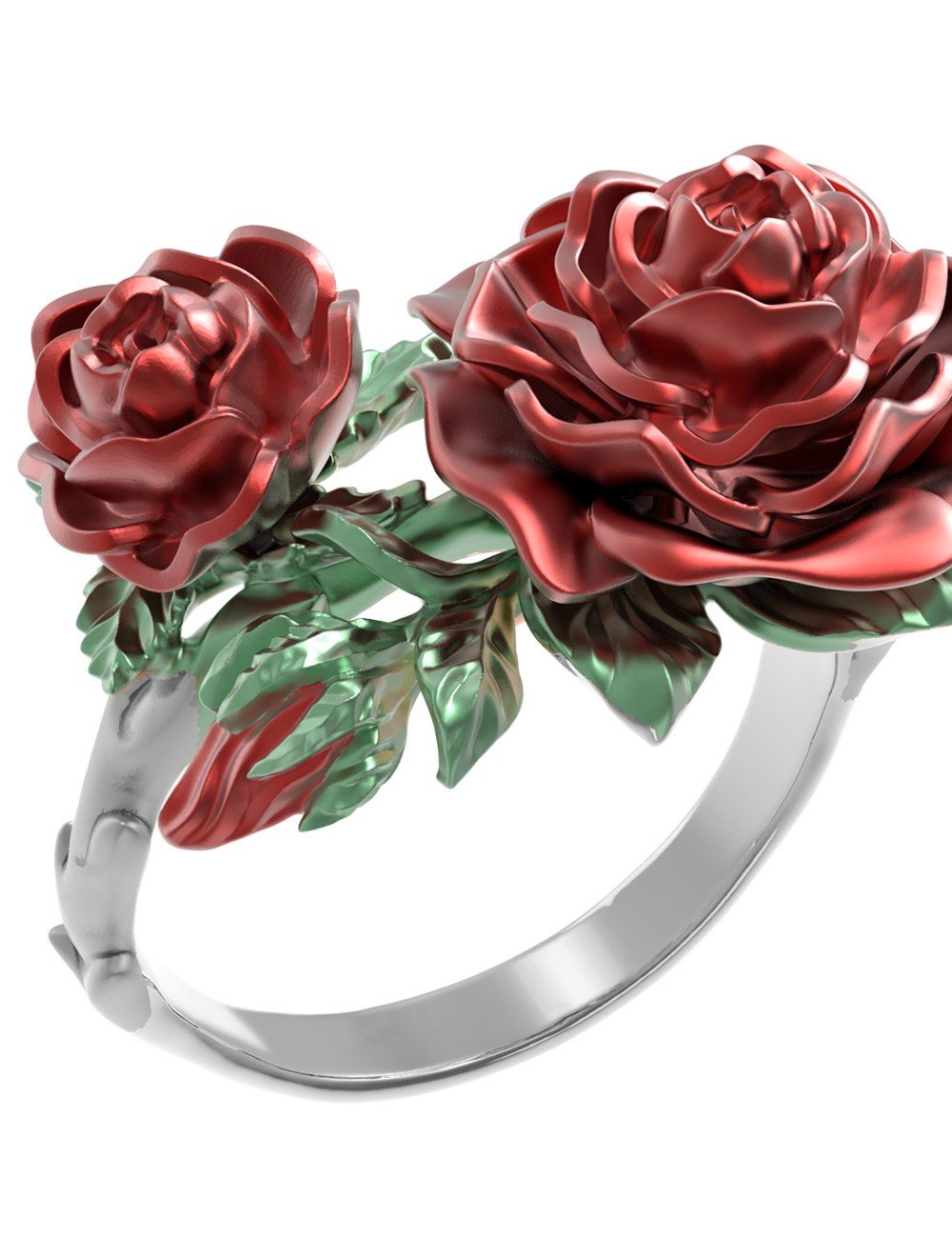 Кольцо из белого золота